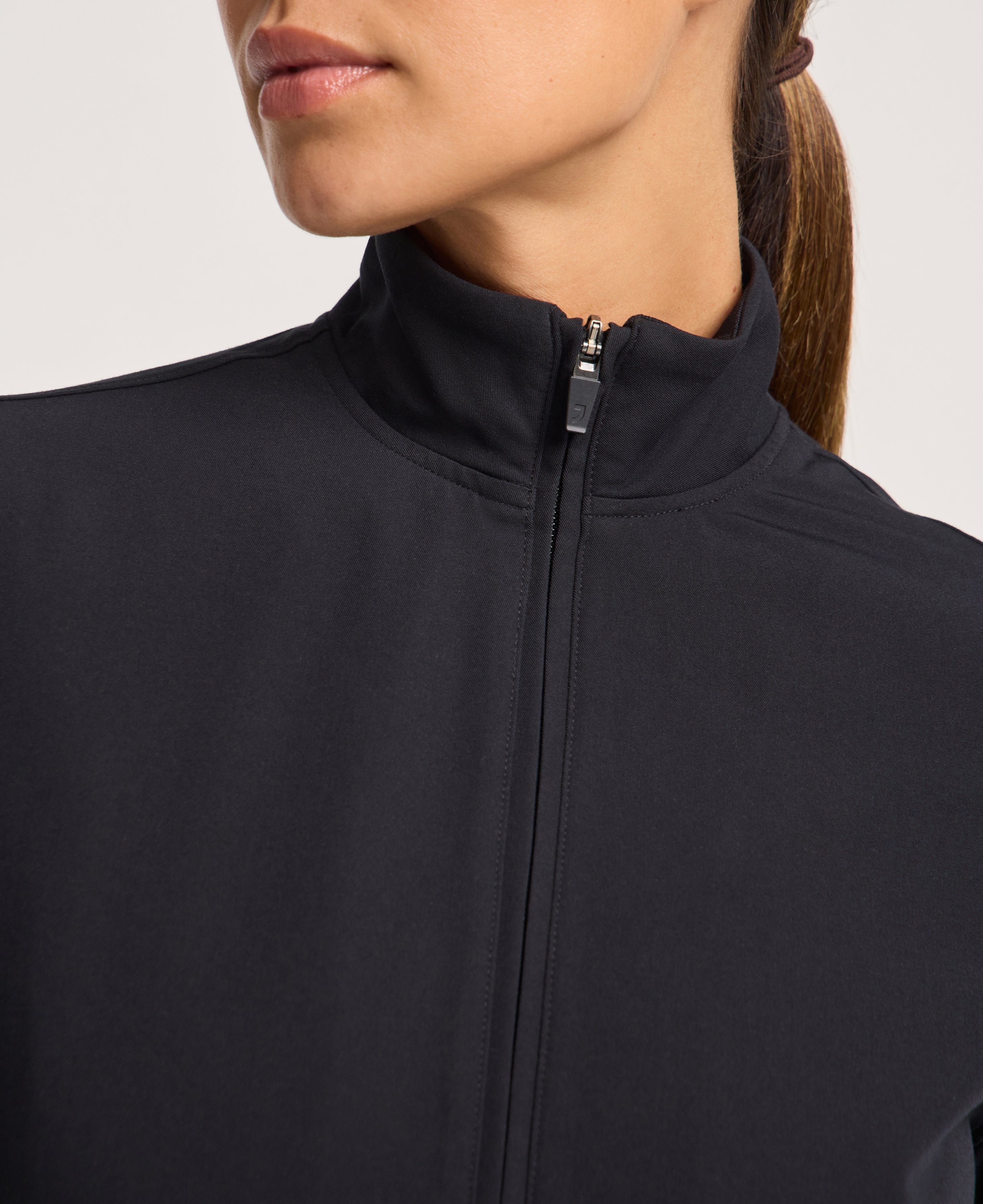 Jaanuu Ceri 6-Pocket Scrub Jacket in Black, product photo 3 of 6