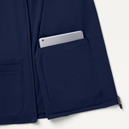 Ceri Essential 6-Pocket Scrub Jacket - Midnight Navy