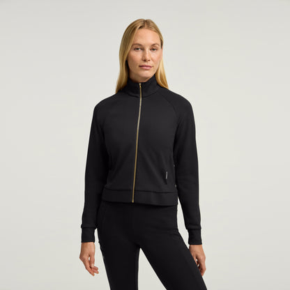 Kya UltraSOFT™ Jacket - Black + Gold Zip