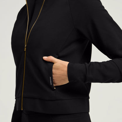 Kya UltraSOFT™ Jacket - Black + Gold Zip