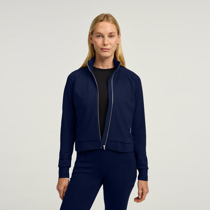 Kya UltraSOFT™ Jacket - Midnight Navy + Silver Zip