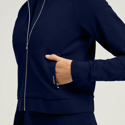 Kya UltraSOFT™ Jacket - Midnight Navy + Silver Zip
