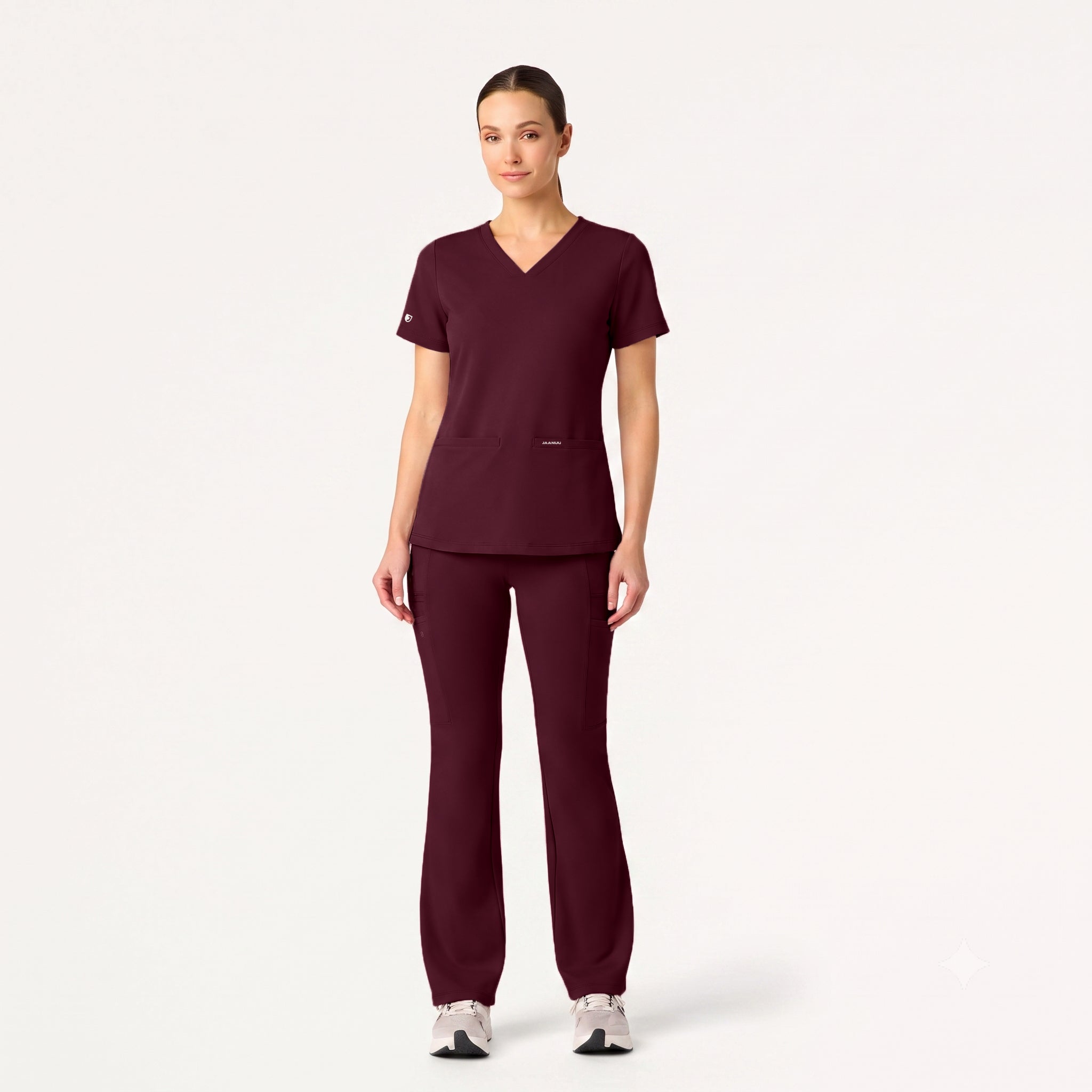 The Contour UltraSOFT® Scrub Set - Burgundy