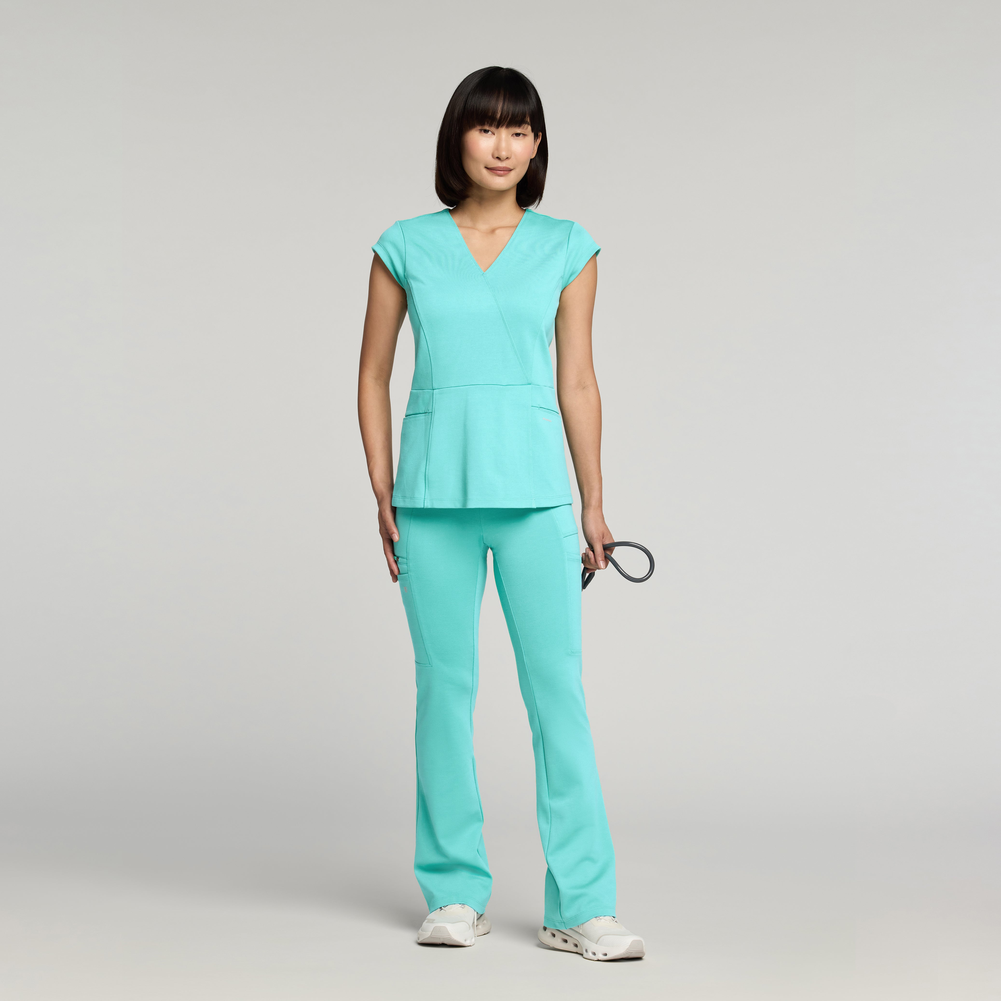 The Mock-Wrap UltraSOFT™ Scrub Set - Surf