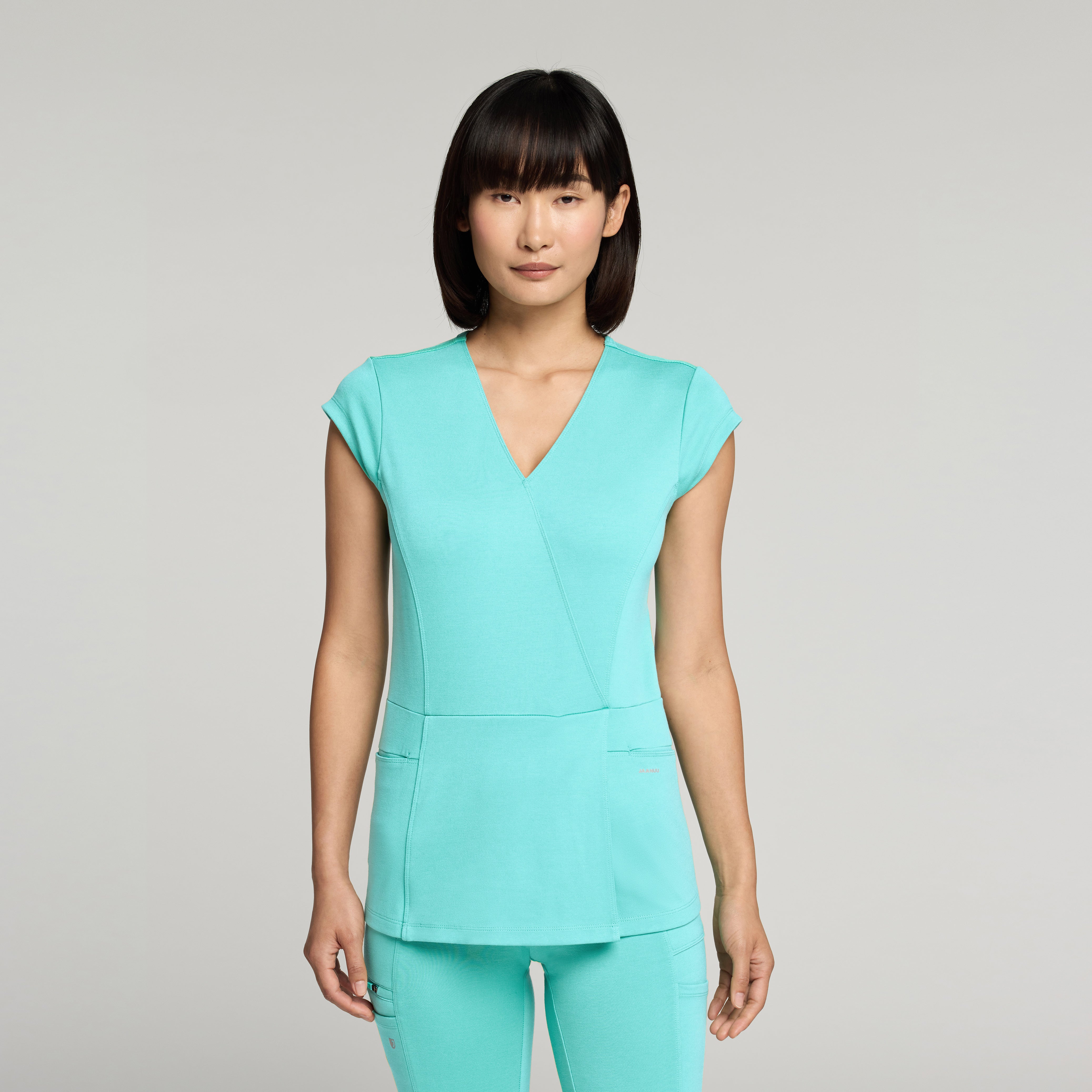 The Mock-Wrap UltraSOFT™ Scrub Set - Surf