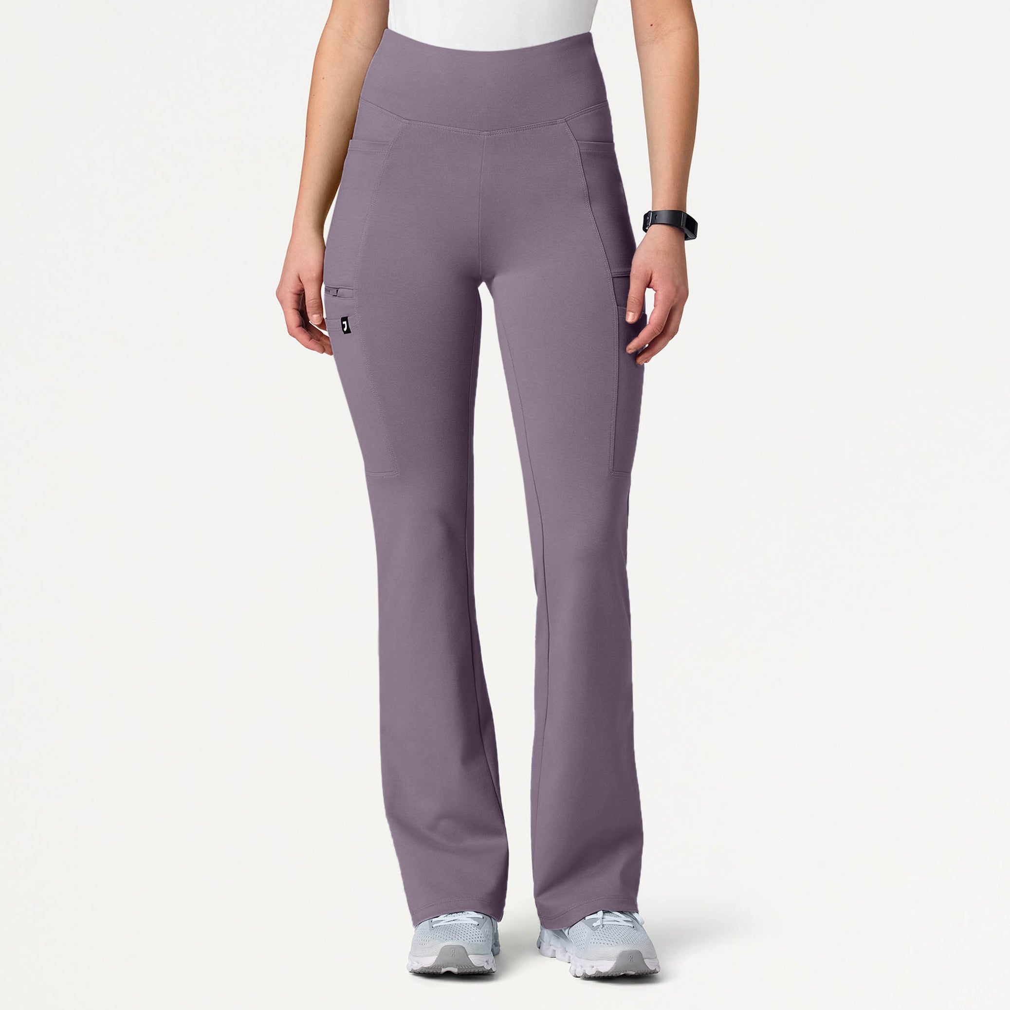 Woman wearing Titanium scrub pant