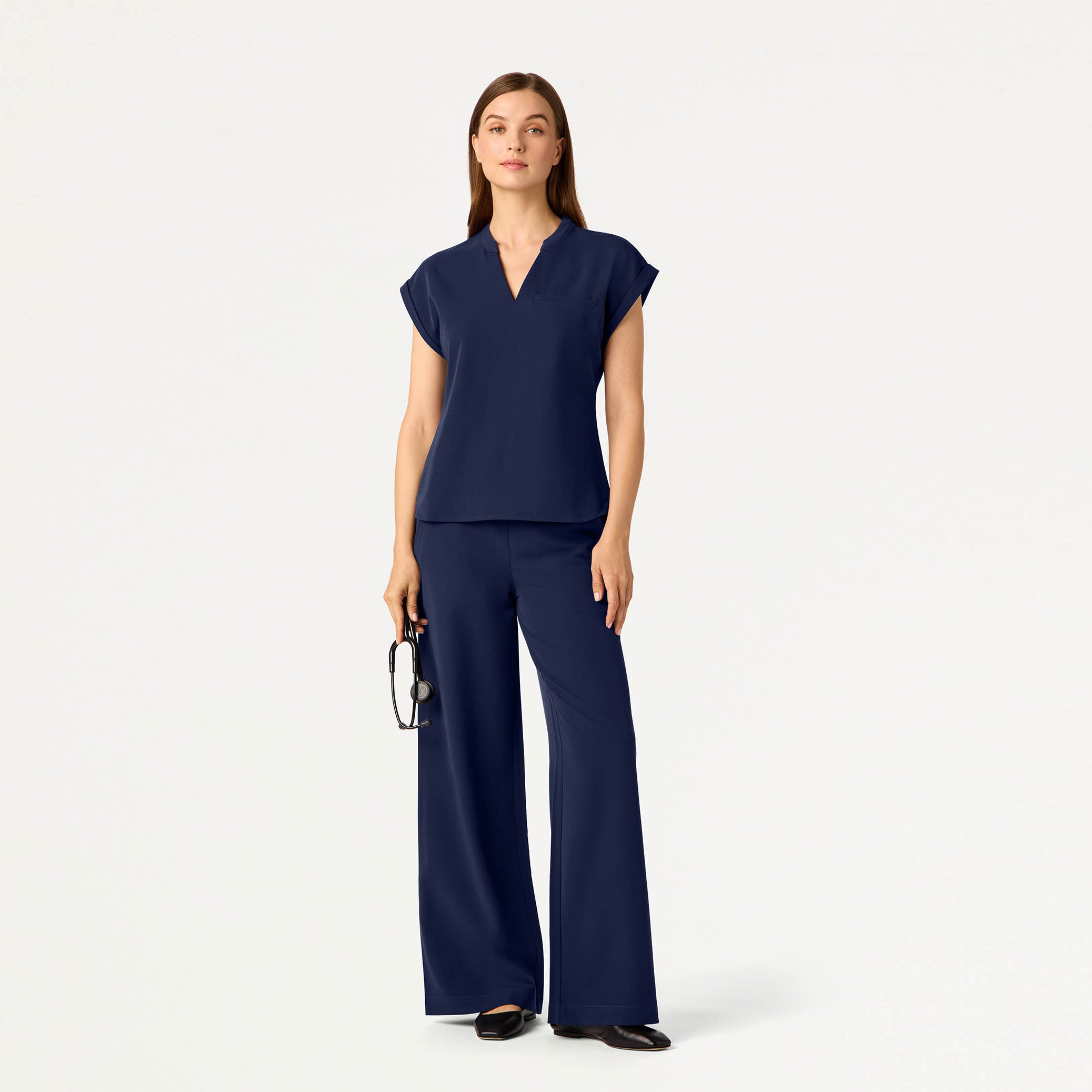 The Relaxed Scrub Set - Midnight Navy