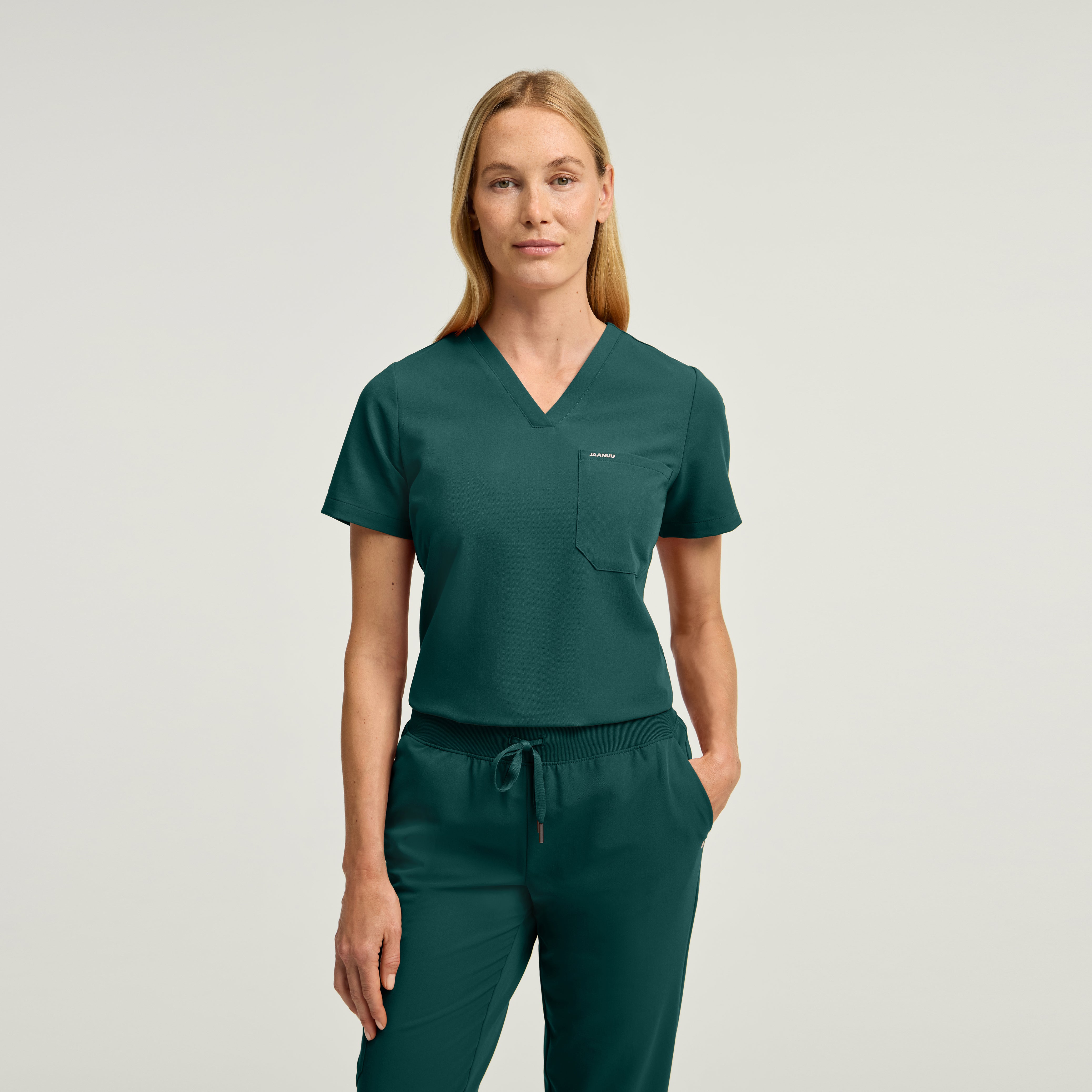 The Slim Scrub Set - Midnight Green