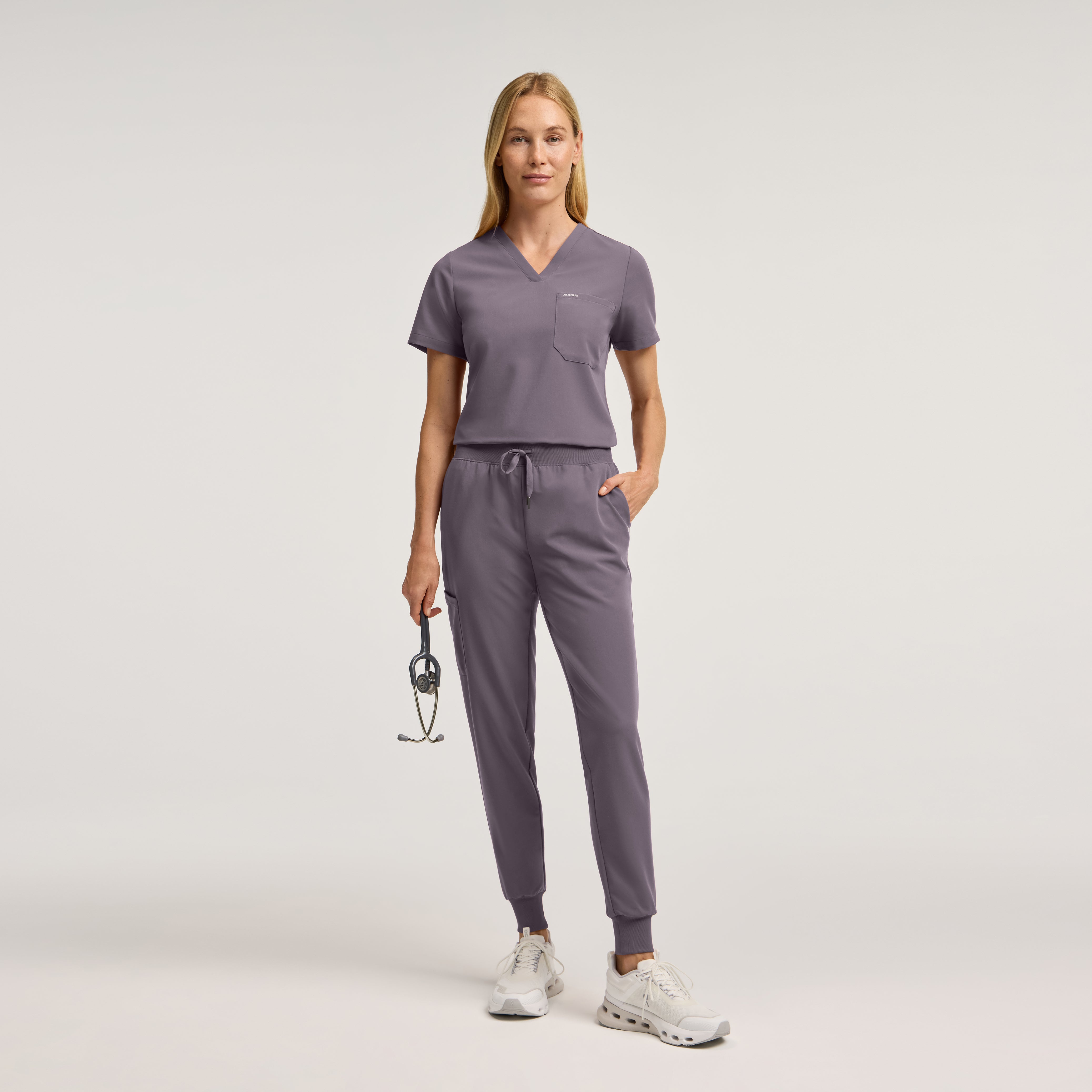 The Slim Scrub Set - Titanium