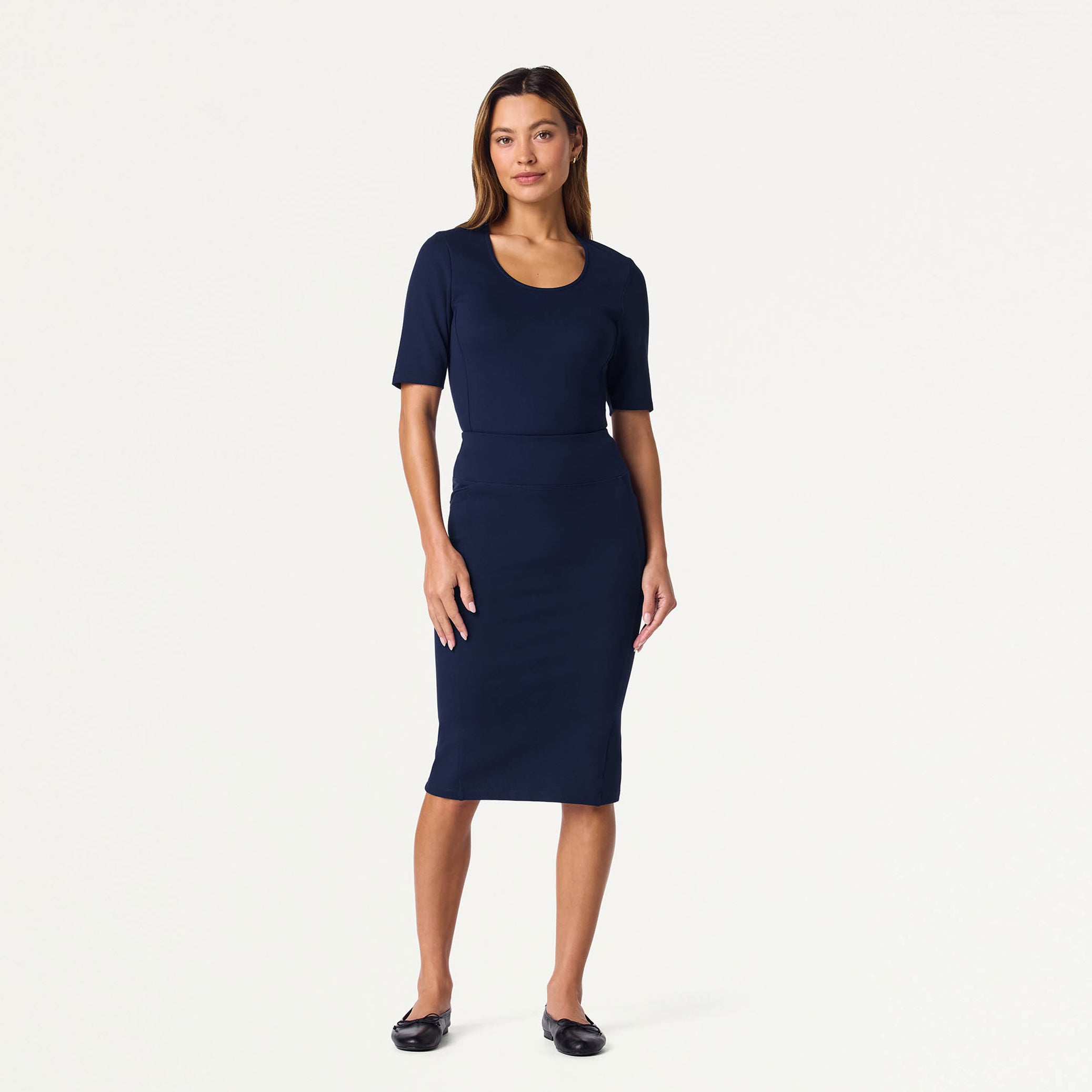 The UltraSOFT™ Skirt Scrub Set - Midnight Navy