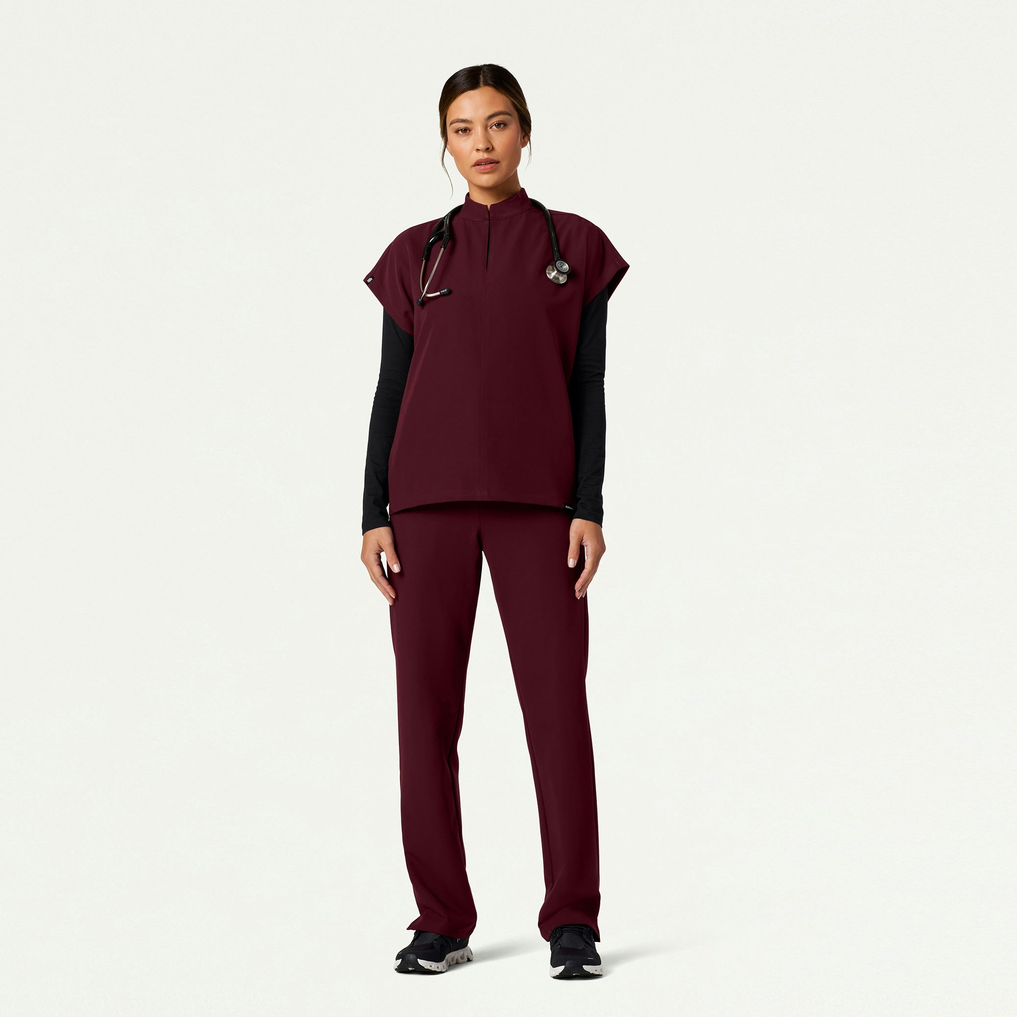 The Phoebe Underscrub Set - Burgundy