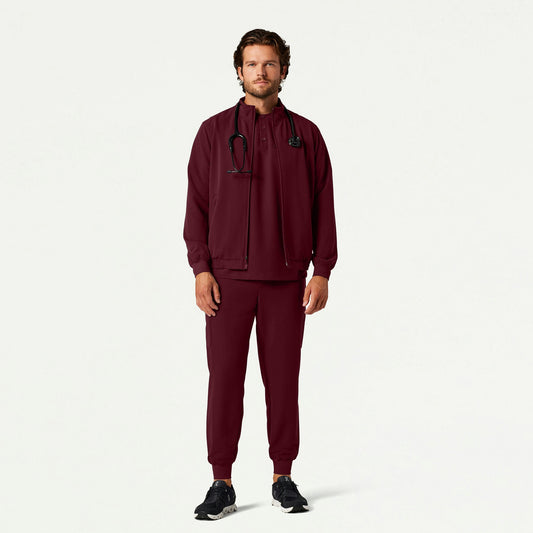 The Wilhelm Jacket Scrub Set - Burgundy