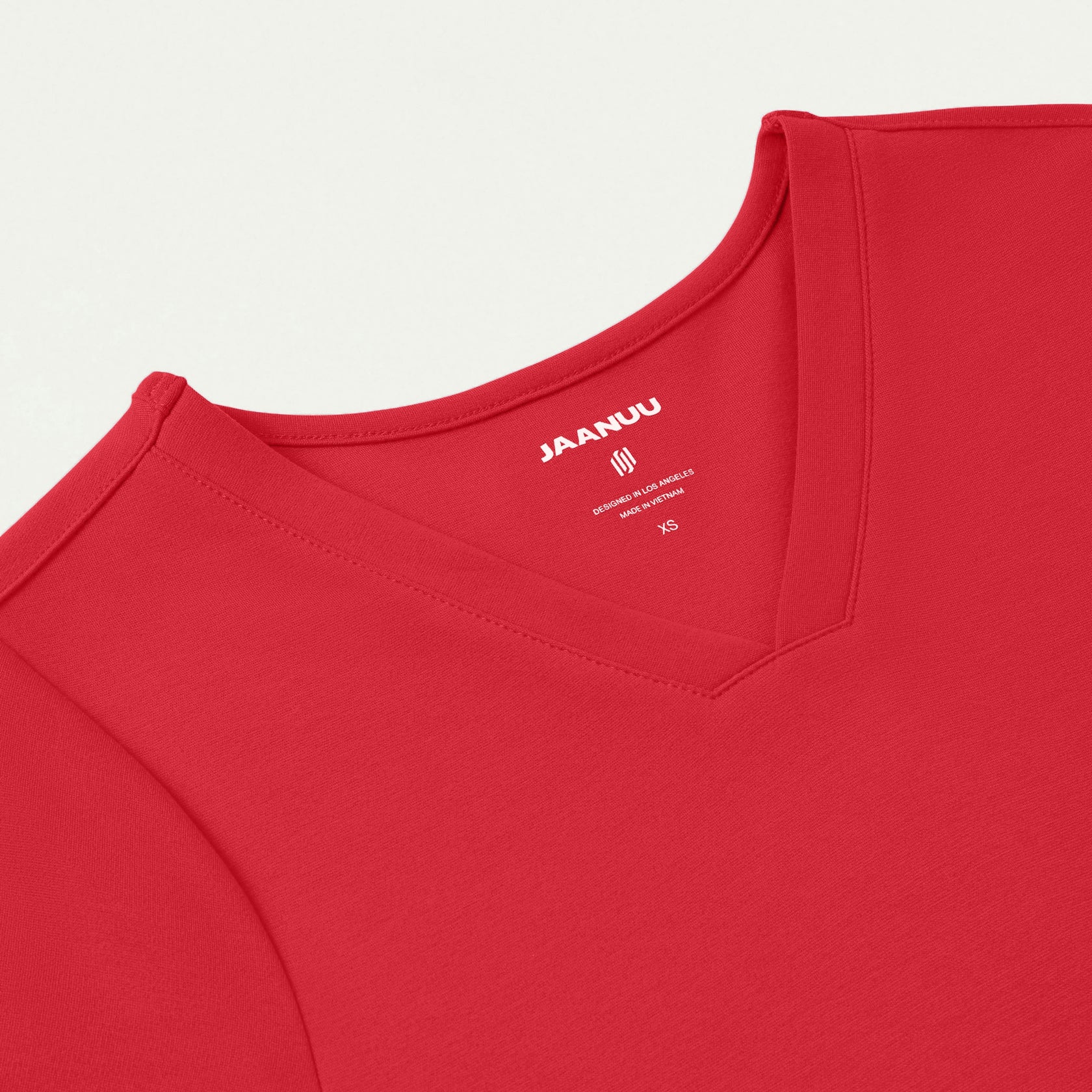 Cesi Slim ULTRAsoft Scrub Top - Brilliant Red - WOMEN'S TOPS - Jaanuu