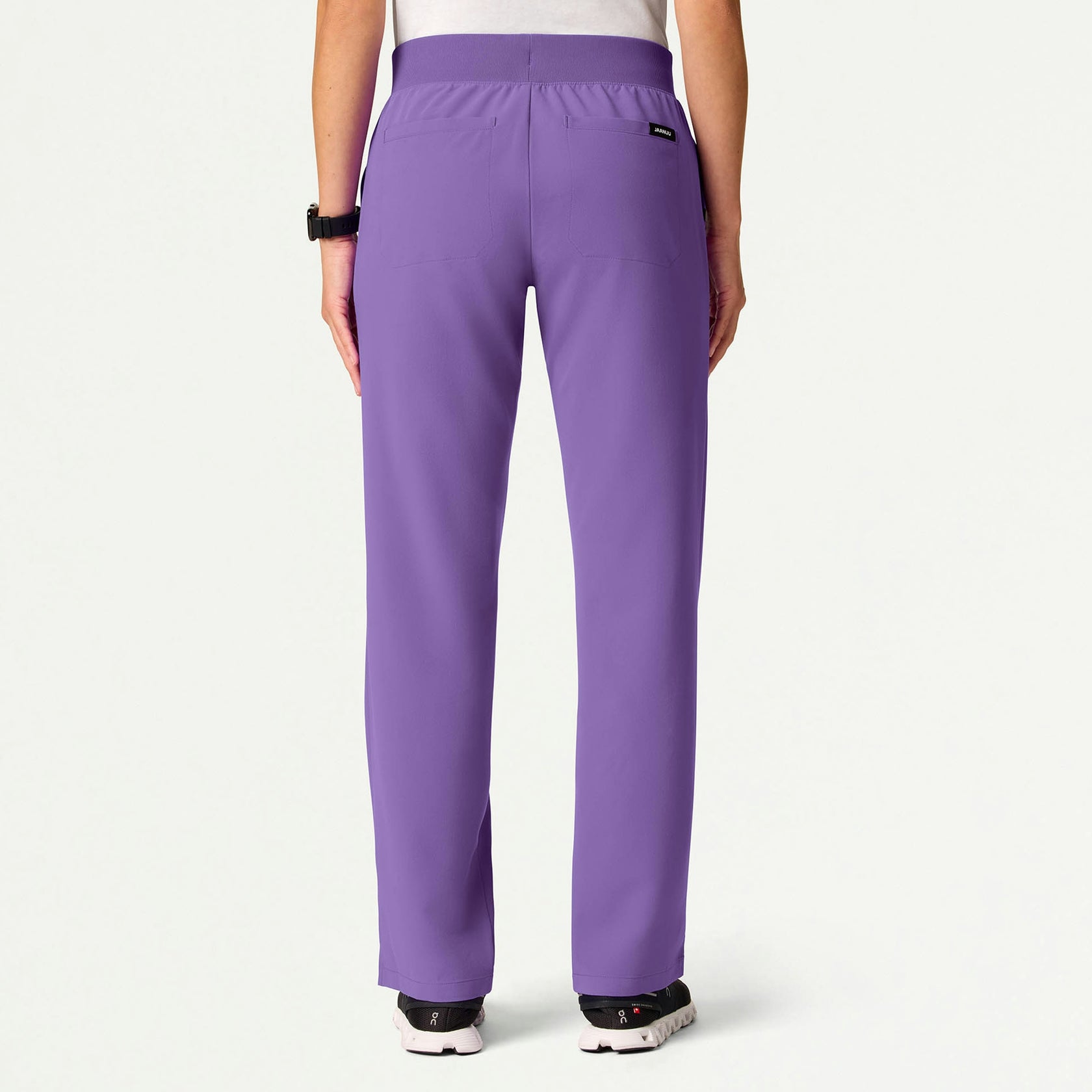 Xenos Essential Knit-Waist Scrub Pant - Violet - WOMEN'S PANTS - Jaanuu