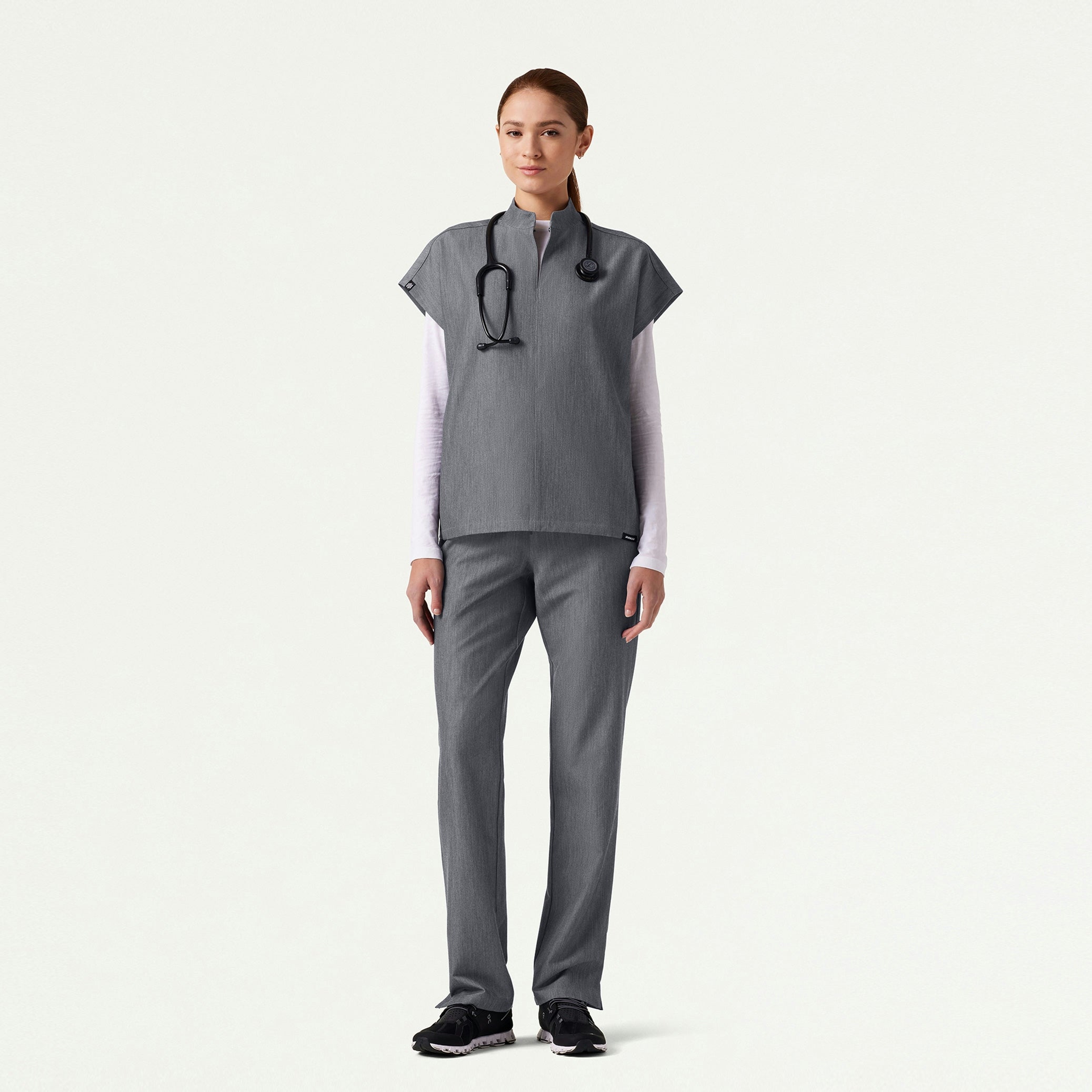 The Phoebe Underscrub Set - Heather Gray