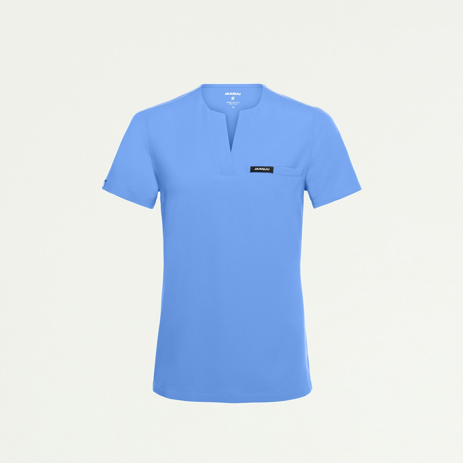 Andra Slim 1-Pocket Scrub Top - Ceil Blue - WOMEN'S TOPS - Jaanuu