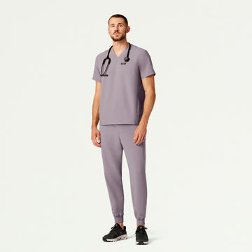 Platt 3-Pocket Scrub Top - Chrome