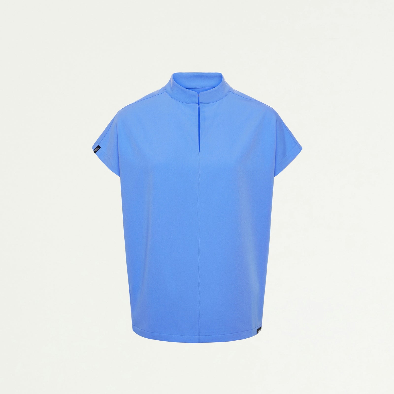 Aris Oversized 2-Pocket Scrub Top - Ceil Blue - WOMEN'S TOPS - Jaanuu