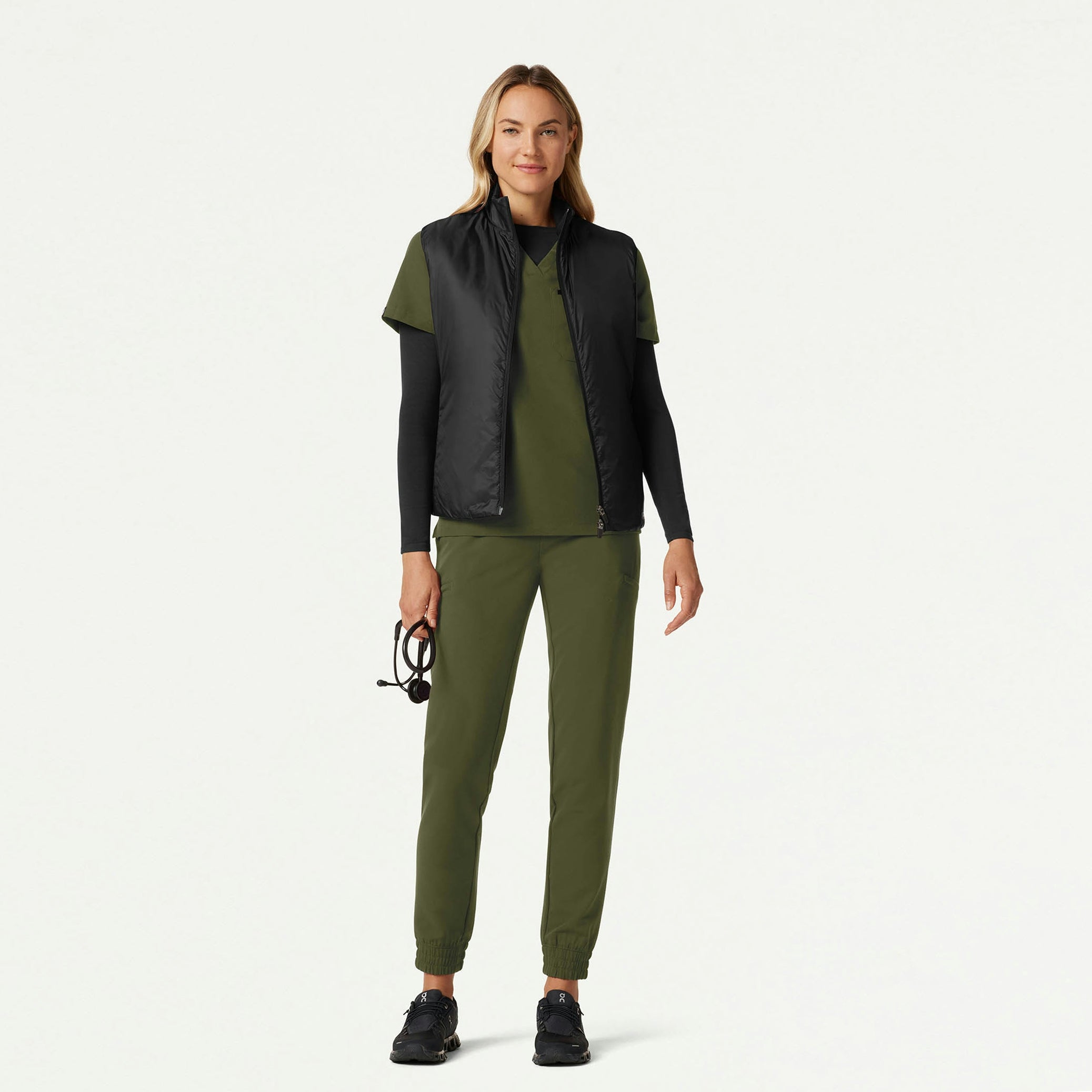 The Alex Tri-Layer Scrub Set - Olive