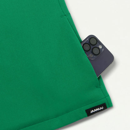 Carte Slim 2-Pocket Scrub Top - Emerald Green - WOMEN'S TOPS - Jaanuu