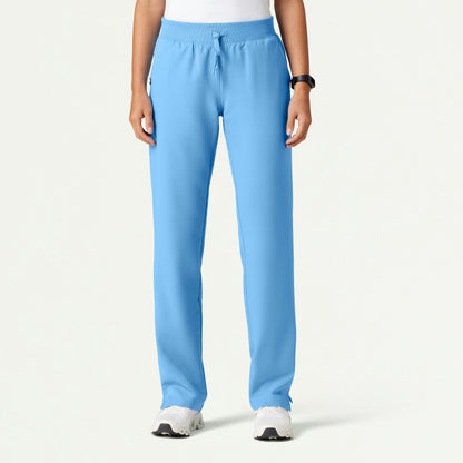 Xenos Essential Knit-Waist Scrub Pant - Sky Blue - WOMEN'S PANTS - Jaanuu