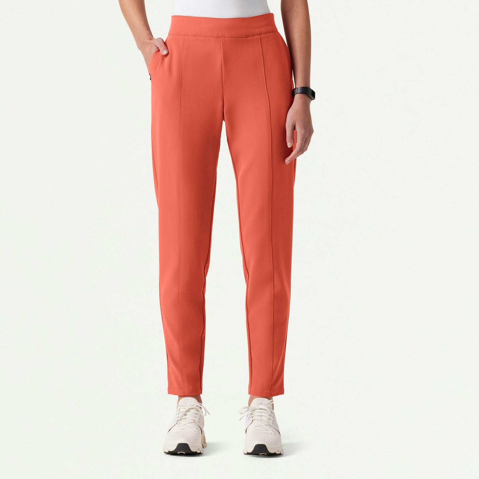 Lio Tapered 5-Pocket Scrub Pant - Terra - WOMEN'S PANTS - Jaanuu