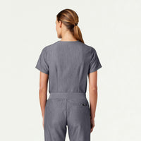 Rhena Essential 1-Pocket Scrub Top - Carbon Gray