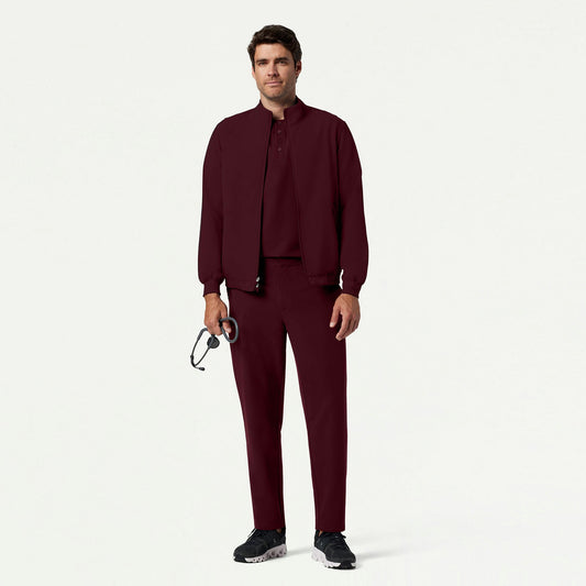 The Thom Jacket Scrub Set - Burgundy
