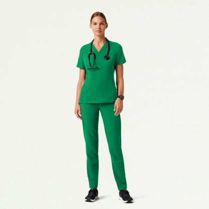 Effie Slim 6-Pocket Scrub Pant - Emerald Green - WOMEN'S PANTS - Jaanuu