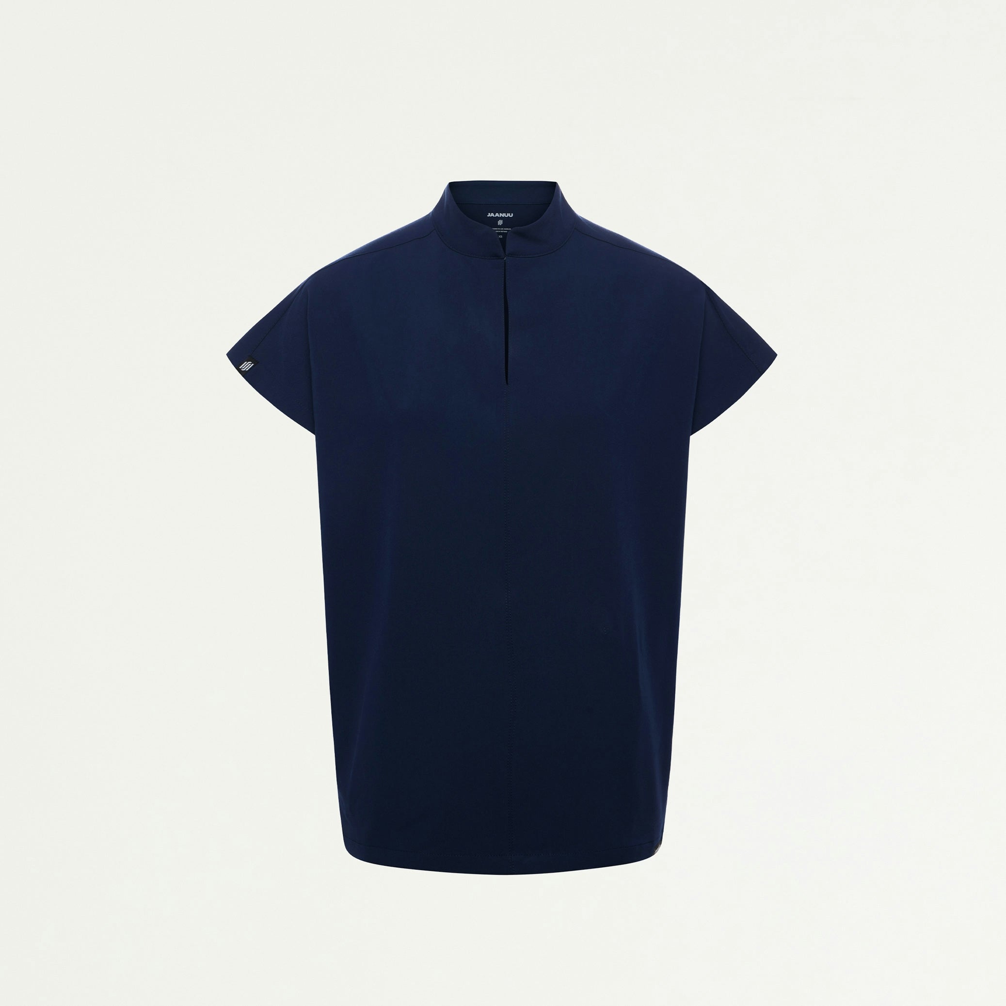 Aris Oversized 2-Pocket Scrub Top - Midnight Navy - WOMEN'S TOPS - Jaanuu