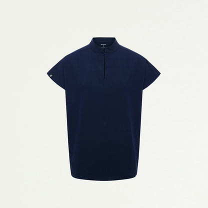 Aris Oversized 2-Pocket Scrub Top - Midnight Navy - WOMEN'S TOPS - Jaanuu