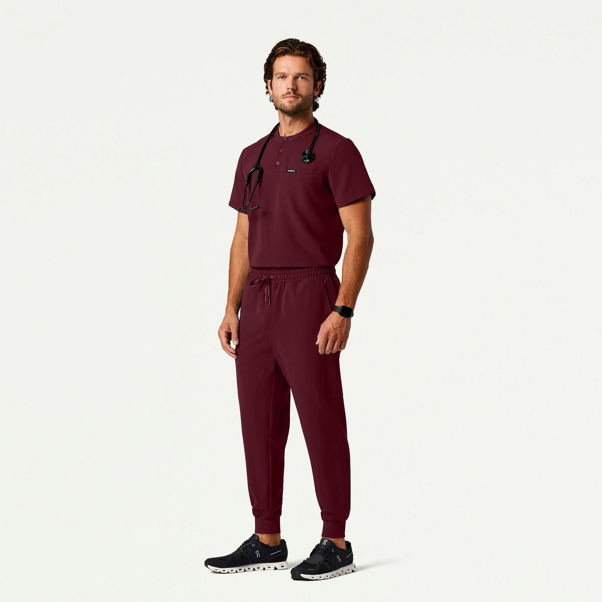 The Wilhelm Essential Scrub Set - Burgundy