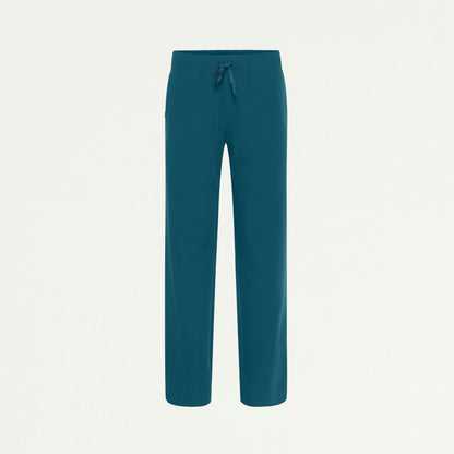Xenos Essential Knit-Waist Scrub Pant - Caribbean Blue - WOMEN'S PANTS - Jaanuu