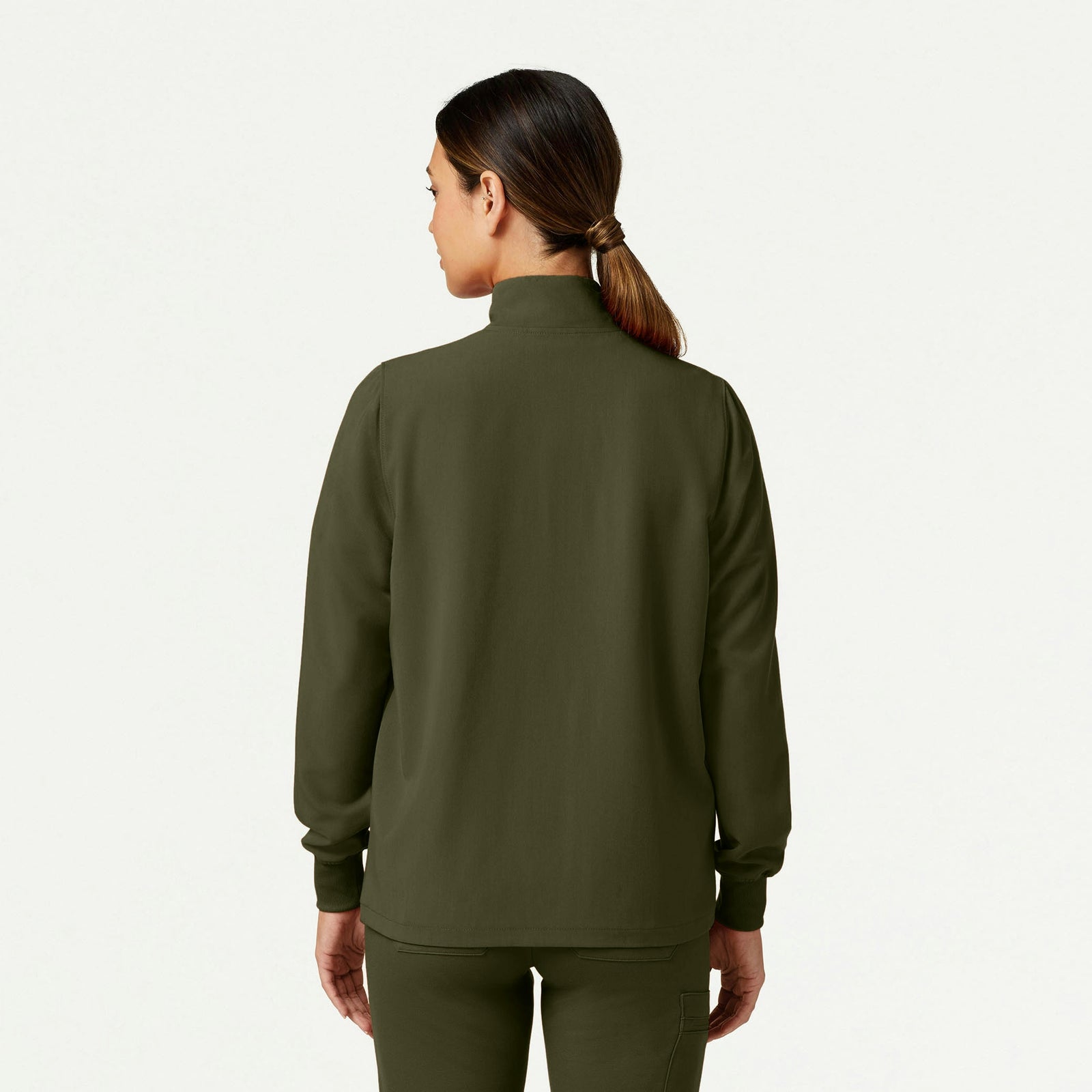 Ceri Essential 6-Pocket Scrub Jacket - Olive - WOMEN'S JACKETS - Jaanuu