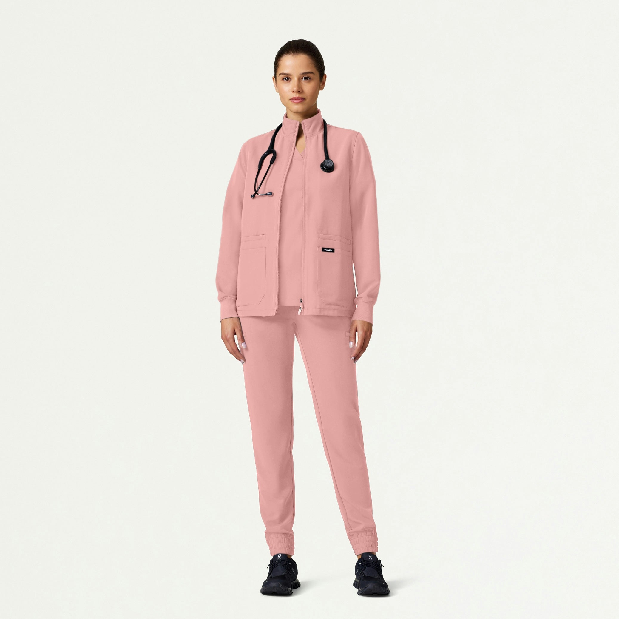 The Verda Jacket Scrub Set - Mauve