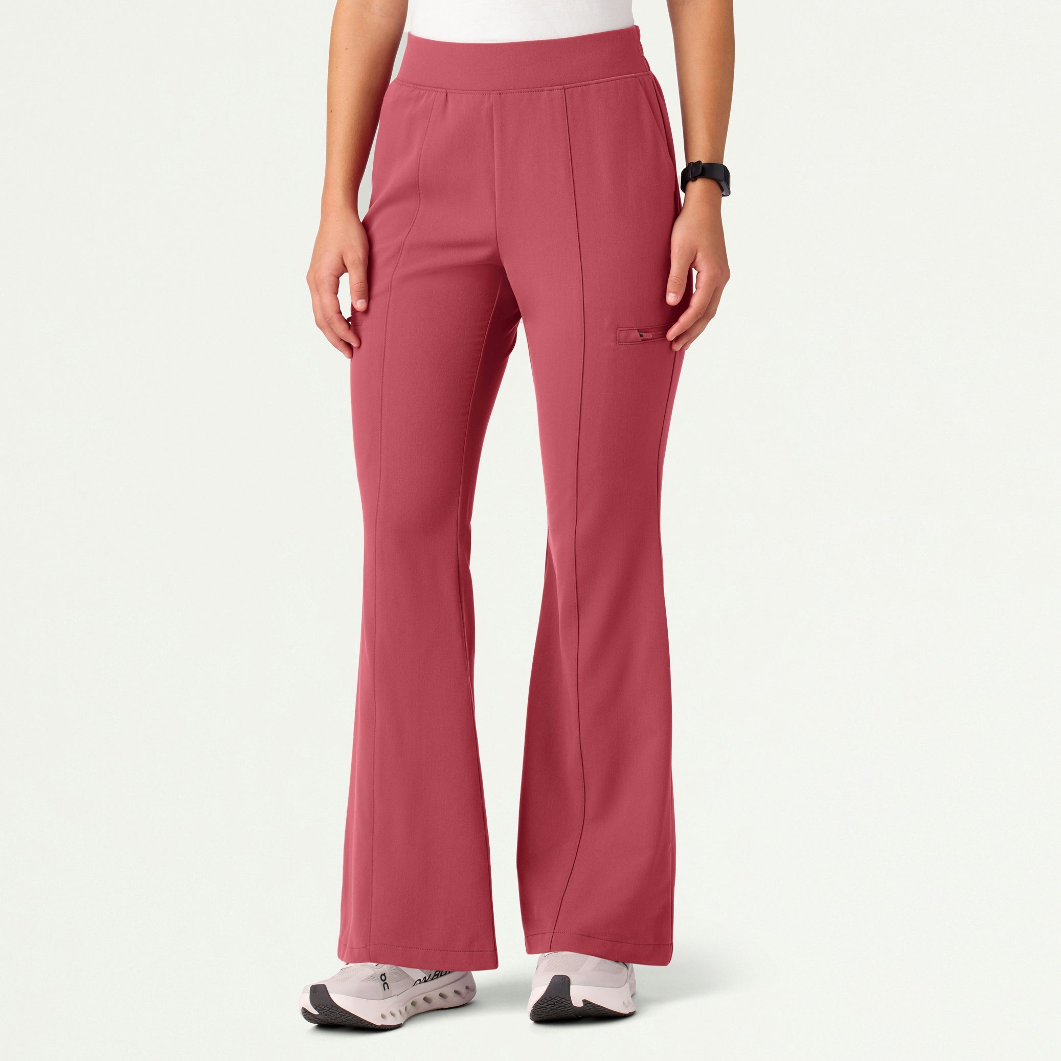 Harper Slim High Waisted Scrub Pant - Mulberry - WOMEN'S PANTS - Jaanuu