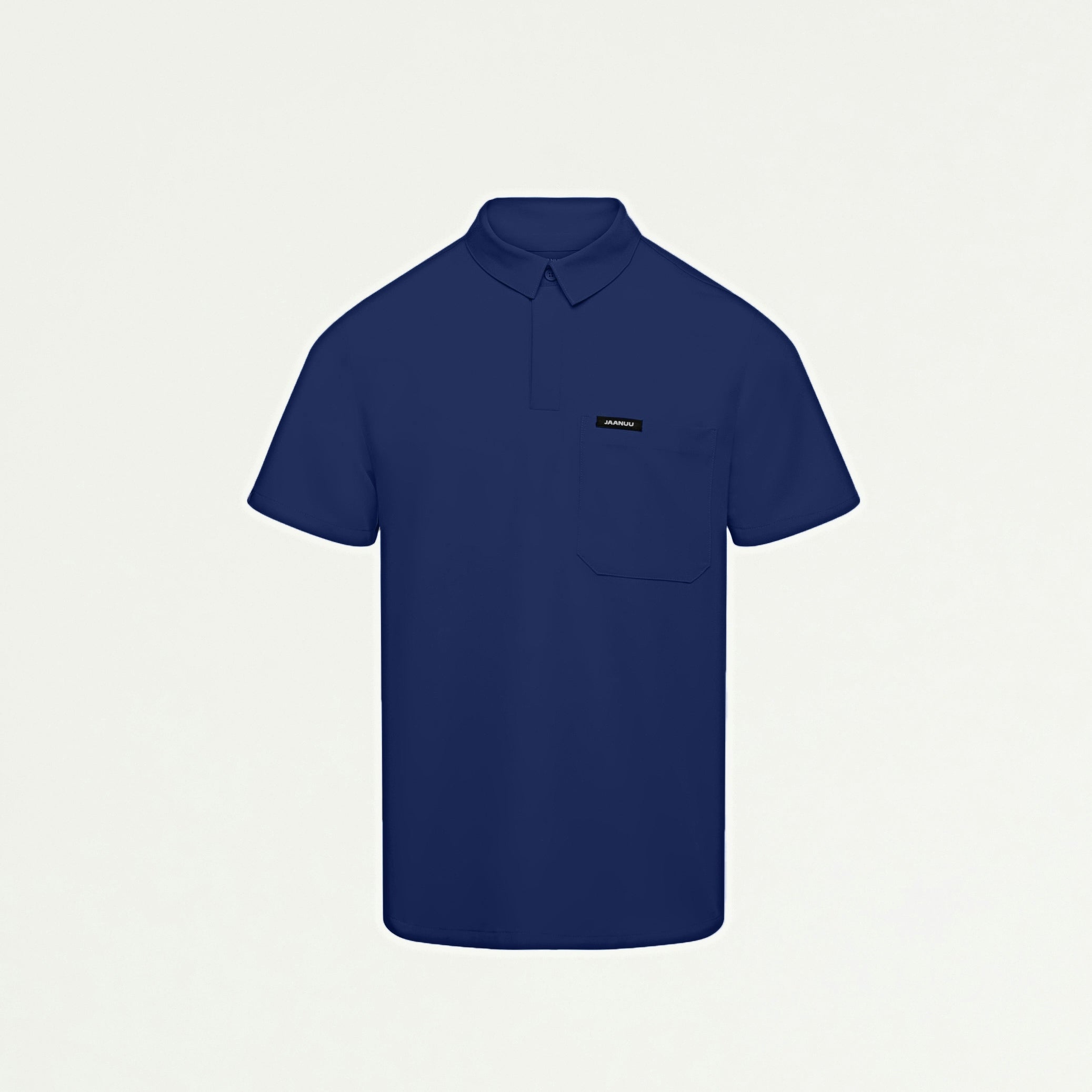 Axis Polo Scrub Top - Navy Blue - MEN'S TOPS - Jaanuu