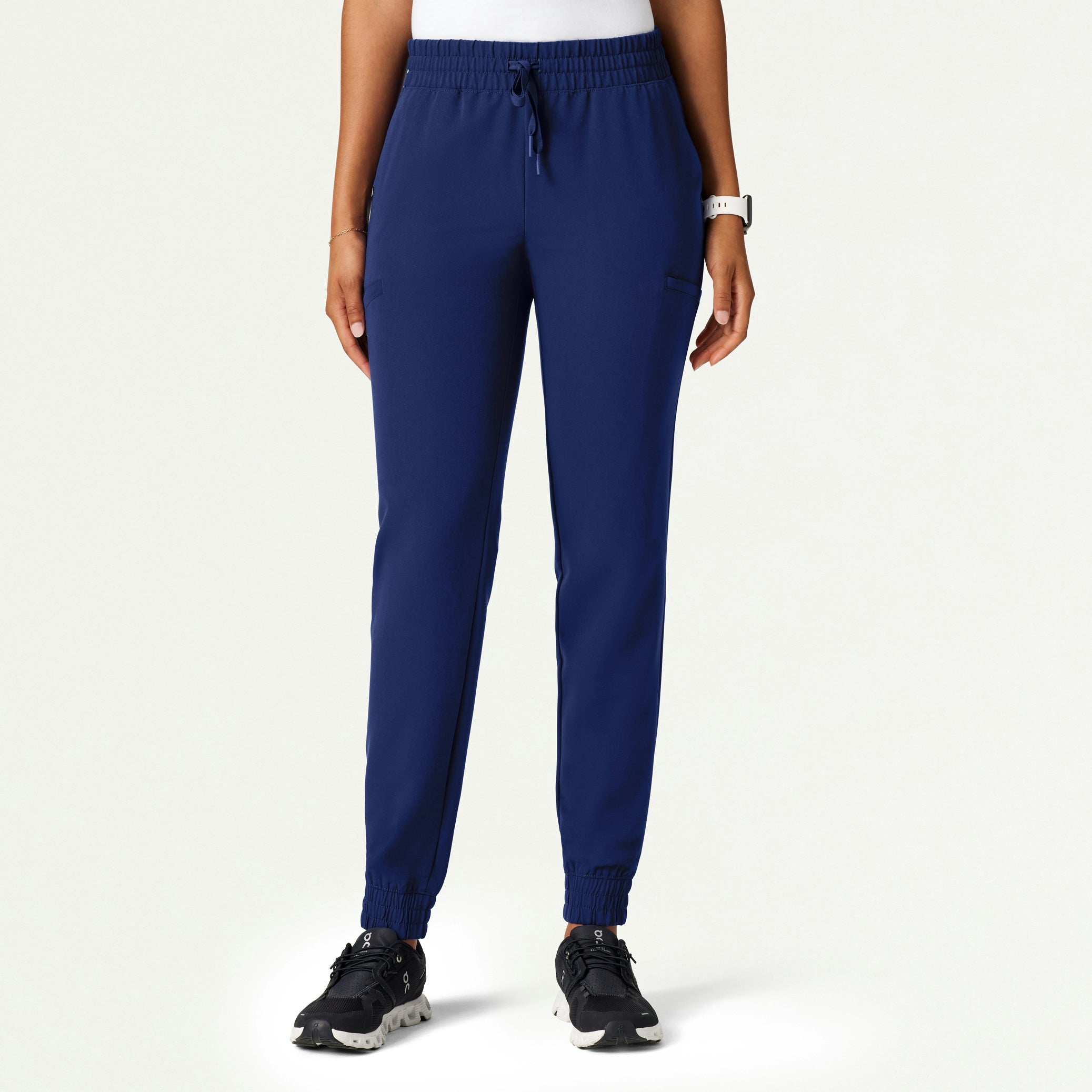 Jace Skinny On-the-Go Scrub Jogger - Navy Blue - WOMEN'S PANTS - Jaanuu