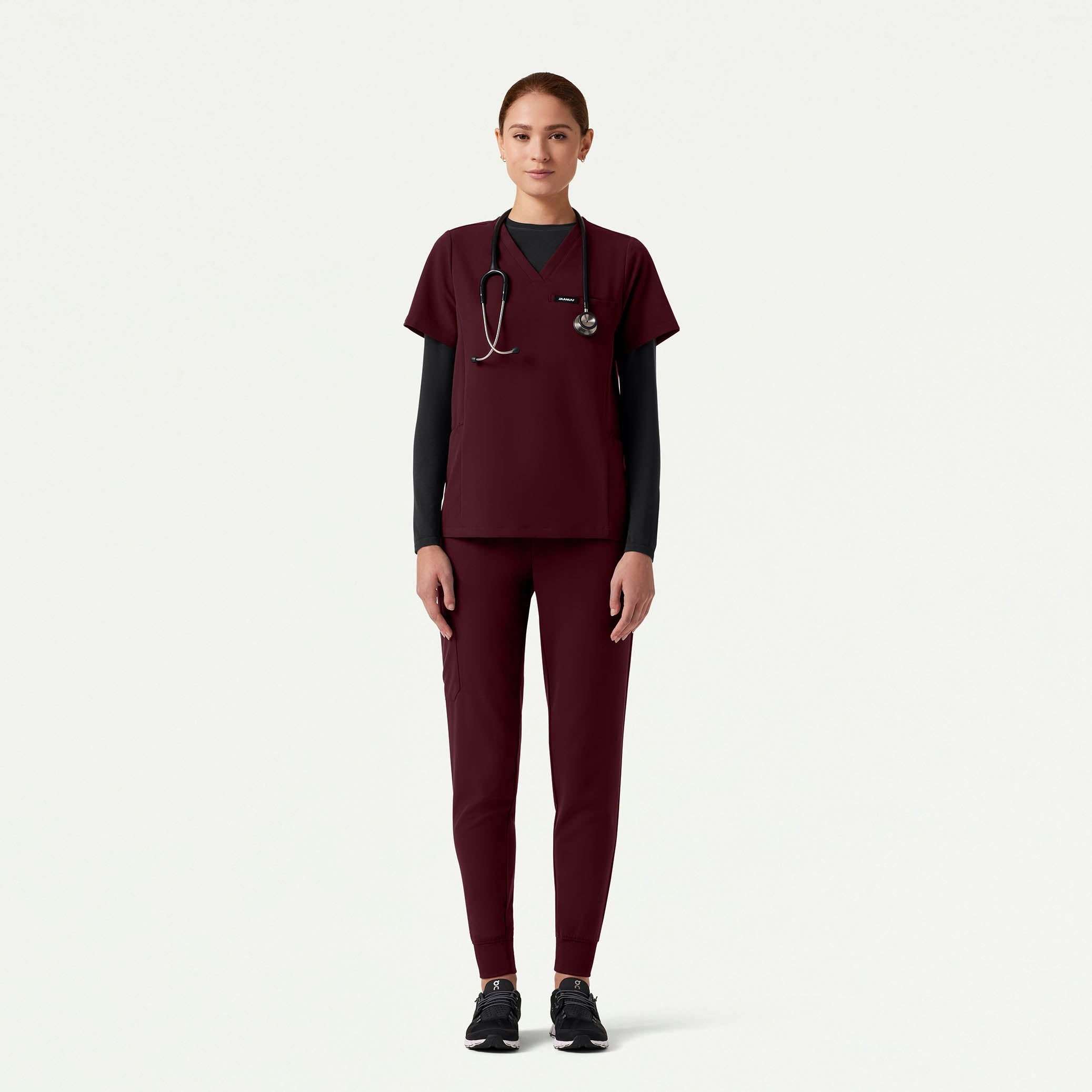 The Emile Underscrub Set - Burgundy