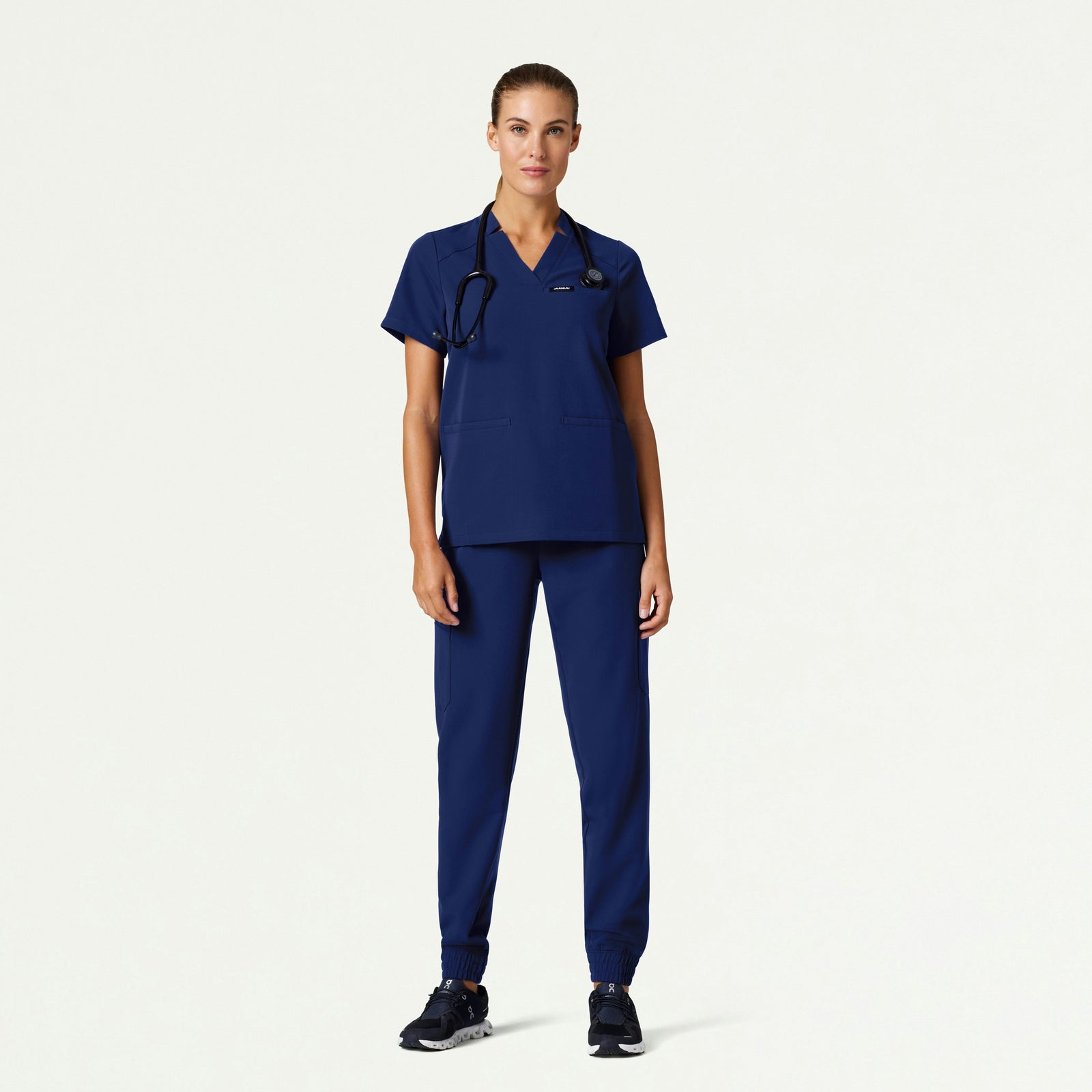 Neo Everyday Cargo Scrub Jogger - Navy Blue - WOMEN'S PANTS - Jaanuu