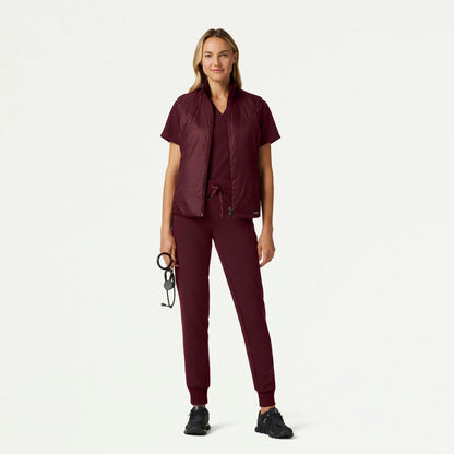 Phantom Slim Insulated Vest - Burgundy - WOMEN'S JACKETS - Jaanuu