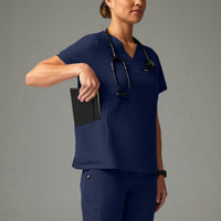 Magna 3-Pocket Scrub Top - Black