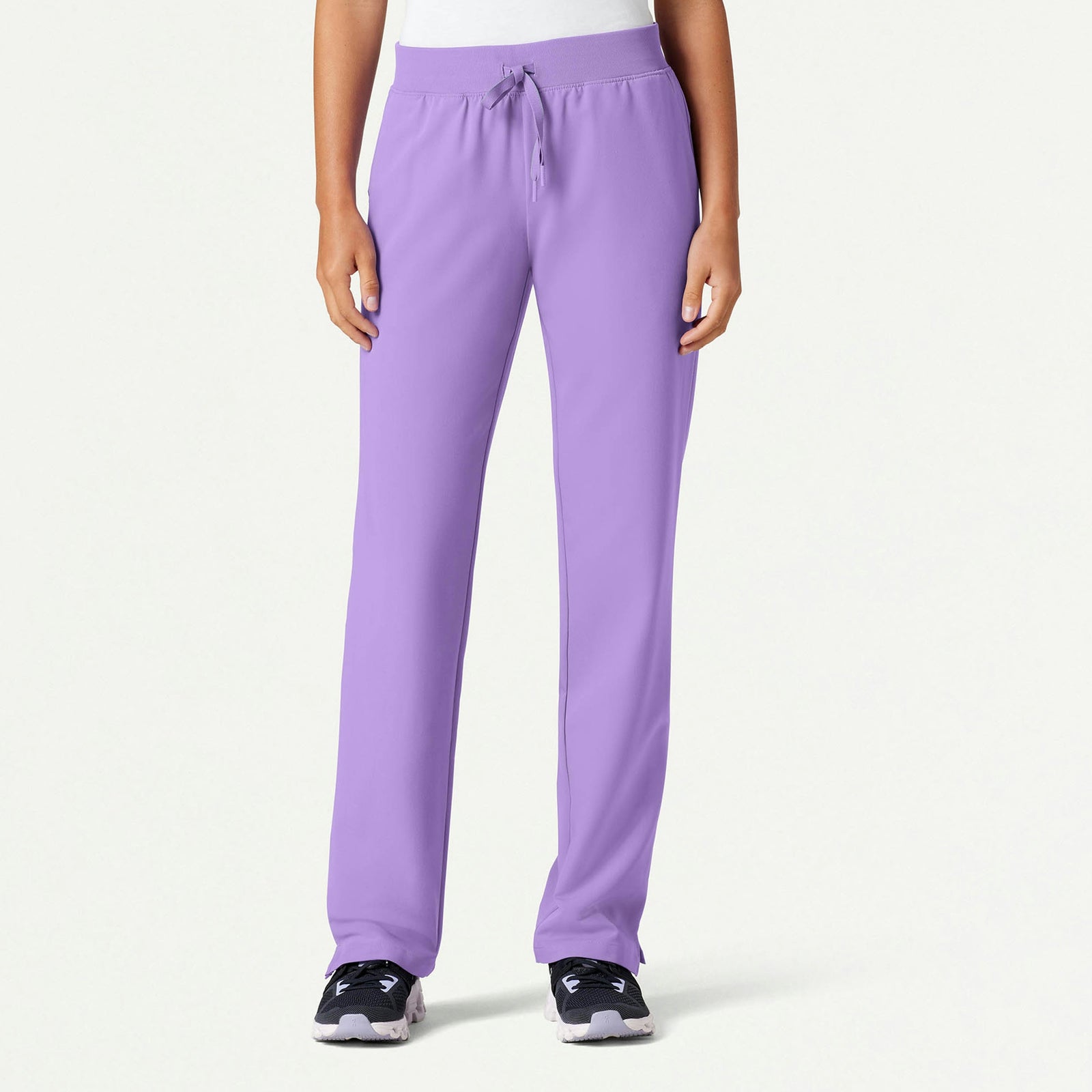 Xenos Essential Knit-Waist Scrub Pant - Lilac - WOMEN'S PANTS - Jaanuu