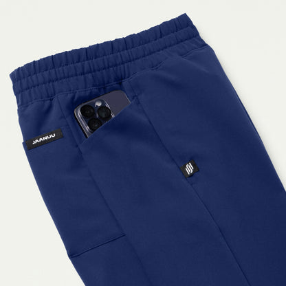 Effie Slim 6-Pocket Scrub Pant - Navy Blue - WOMEN'S PANTS - Jaanuu