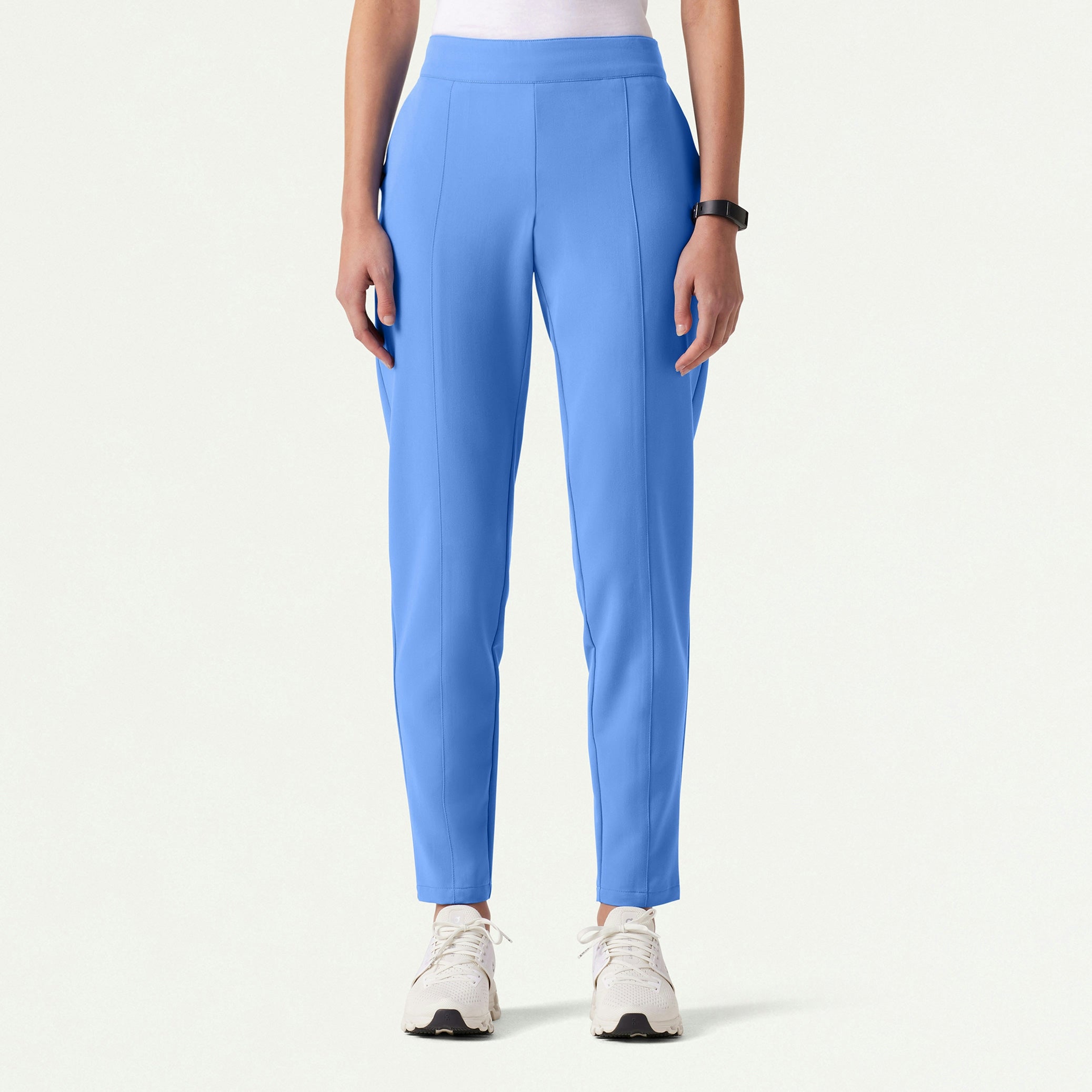 Lio Tapered 5-Pocket Scrub Pant - Ceil Blue - WOMEN'S PANTS - Jaanuu