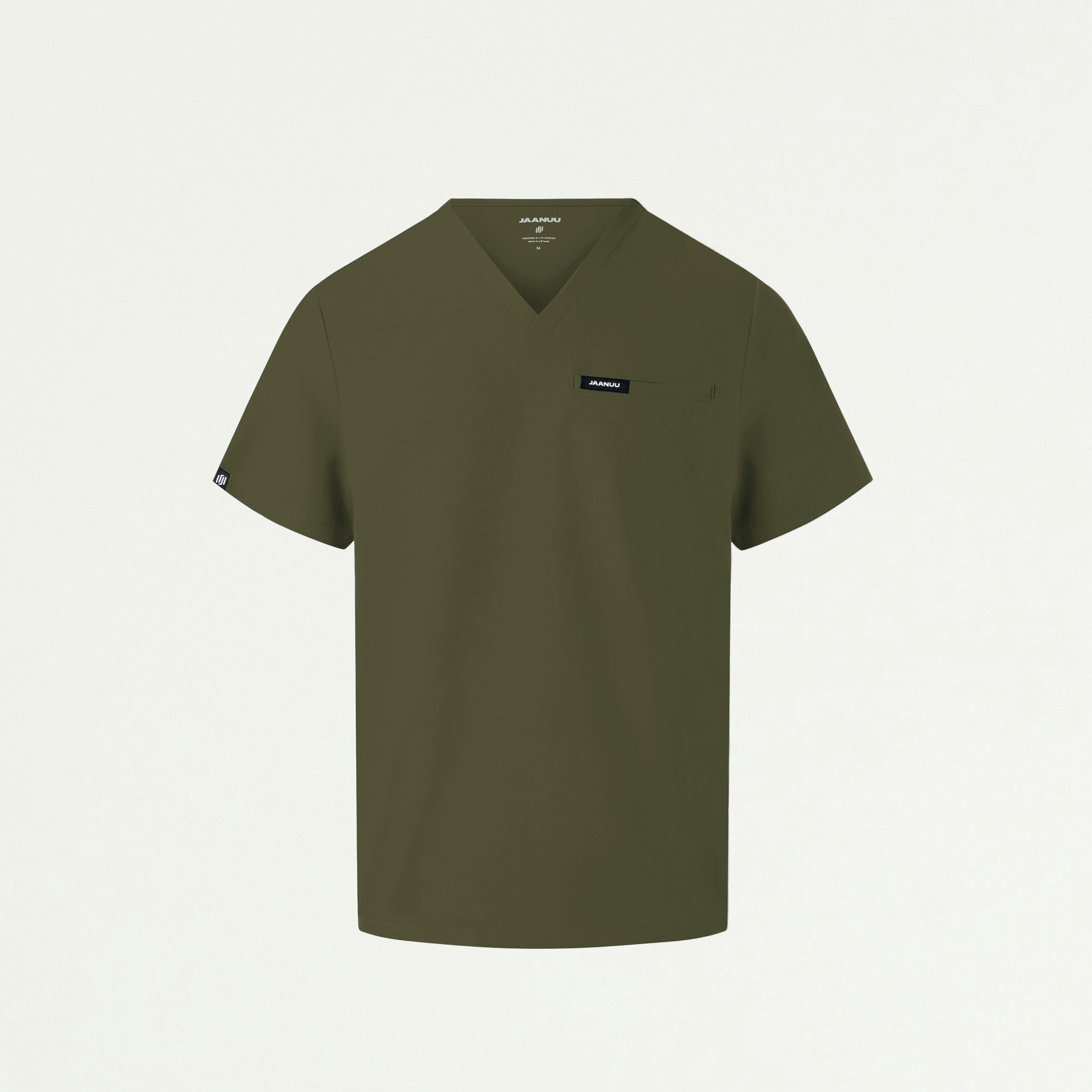 Platt 3-Pocket Scrub Top - Olive - MEN'S TOPS - Jaanuu