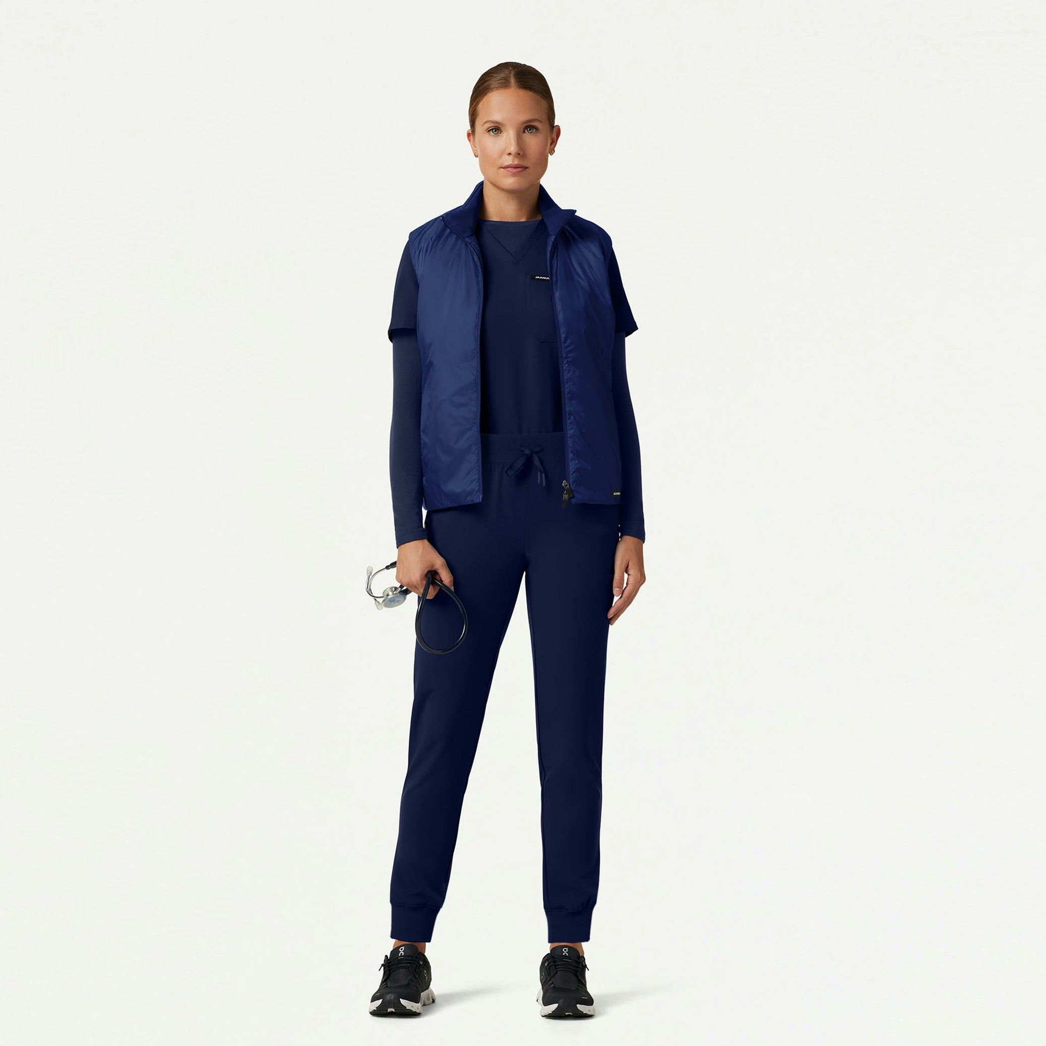 The Alex Tri-Layer Scrub Set - Midnight Navy