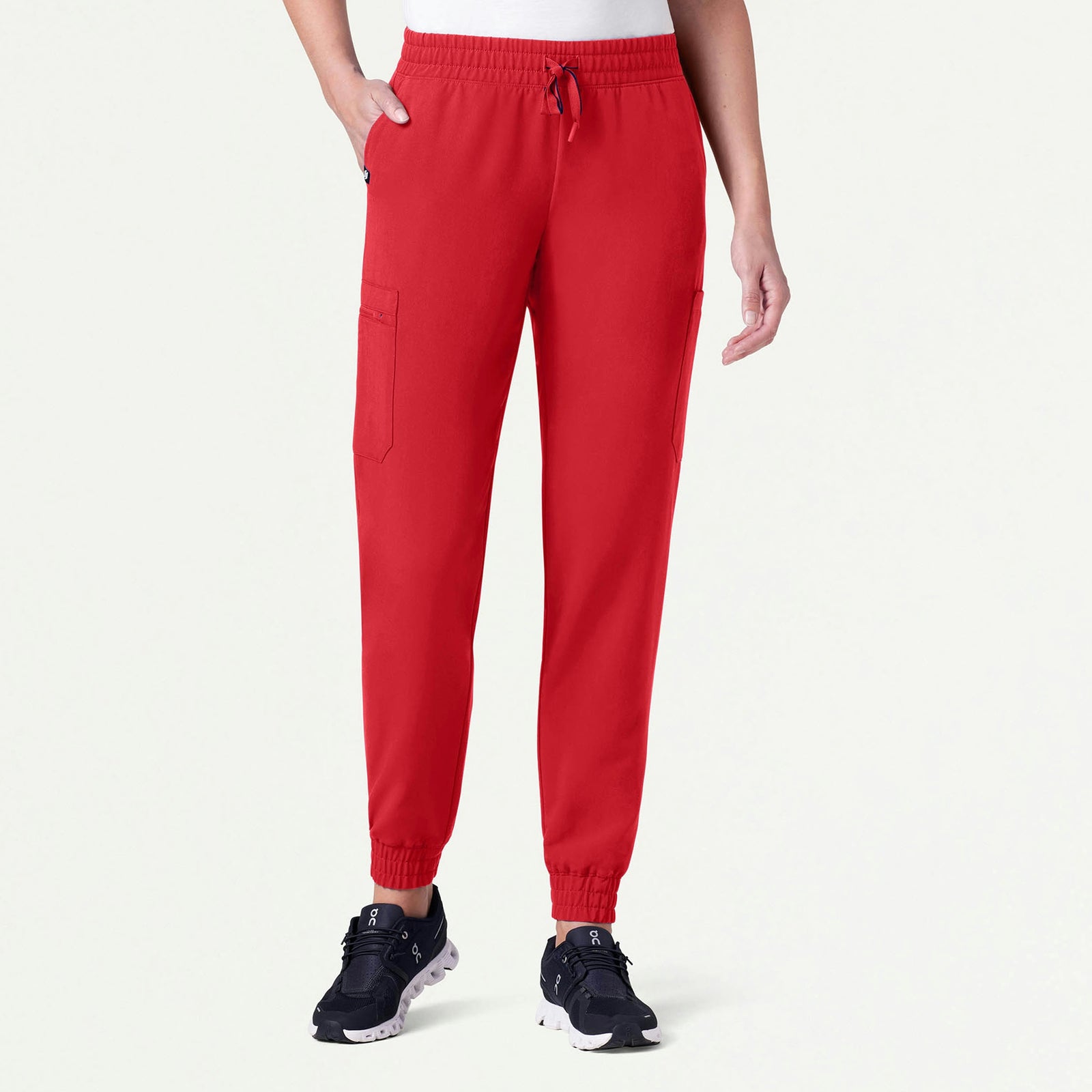 Neo Everyday Cargo Scrub Jogger - Brilliant Red - WOMEN'S PANTS - Jaanuu