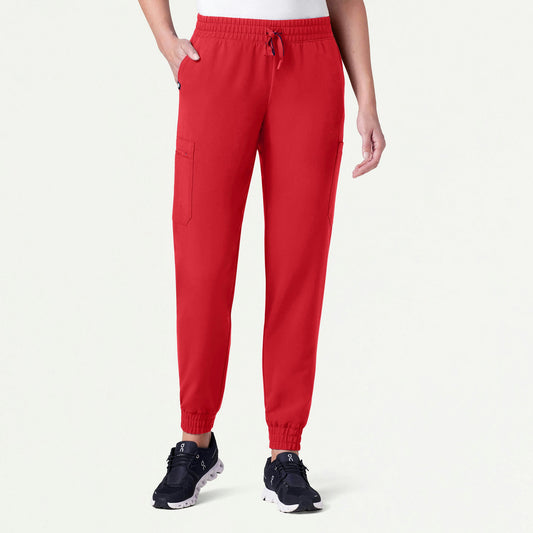 Neo Everyday Cargo Scrub Jogger - Brilliant Red - WOMEN'S PANTS - Jaanuu
