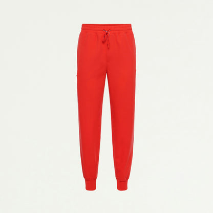 Osmo 8-Pocket Scrub Jogger - Solar Red - MEN'S PANTS - Jaanuu